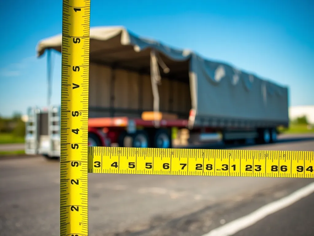 Jaka jest wysokość tira z plandeką od ziemi?